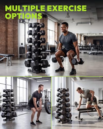 HANDBODE A-Frame Dumbbell Rack | Heavy Duty Weight Stand for Dumbbells, Space-Saving Metal Storage Organizer, Sturdy Dumbbell Holder for Home Gym