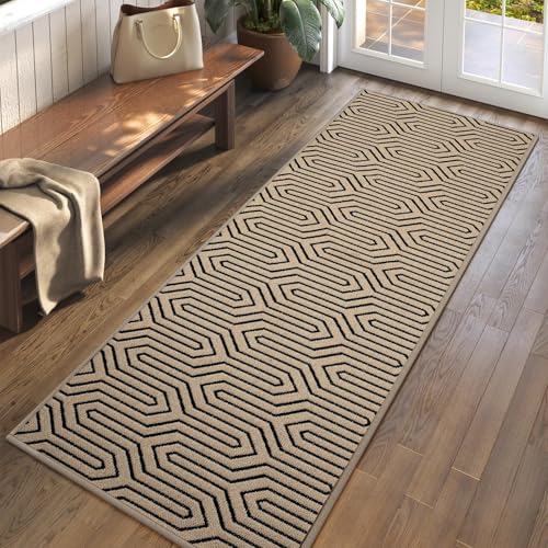 Door Mat Indoor Outside Entrance 24''x71'', Dirt Resistant Absorbent Mats, Non-Slip Rubber Backing, Outdoor Inside Front Entryway Mat, All-Season Welcome Mat, Low Profile Porch Doormat, Brown - color: A- Brown, size: 24"x71"