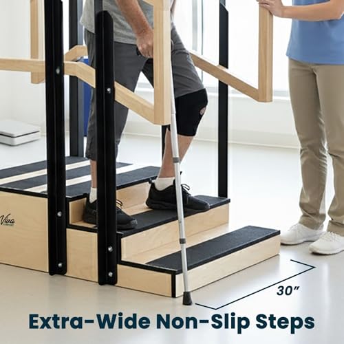 VivaComfort 30-Inch Up & Down Rehab Physical Therapy Steps, 500 LB Bariatric Weight Capacity
