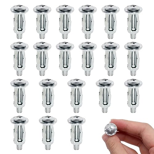20pcs Hollow Wall Anchors for Thin Walls Heavy Duty, M5 x 1" - size: M5 x 25mm