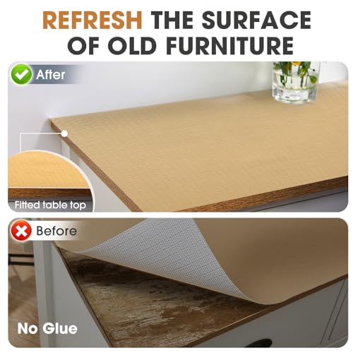 Drawer and Shelf Liner, Non-Slip Kitchen Cabinet Liners Non-Adhesive Thick Strong Grip Waterproof Washable Mats Protect Dresser Shelves Cupboard Bathroom Cabinets, Beige, 12 in X 10 FT - color: Beige, size: 11.8"W x 118"L