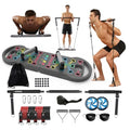 HOTWAVE Portable Exercise Equipment with 16 Gym Accessories,20 in 1 Push Up Board Fitness,Resistance Bands with Ab Roller Wheel,at Home Workout for Men