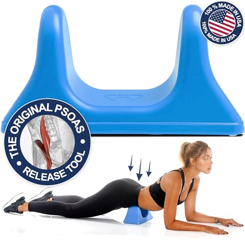 PSO-RITE Psoas Muscle Release Tool - Genuine Deep Tissue Massager Device for Back, Hip Flexor Relief and Recovery, Durable for Athletes, Physical Therapy, Trigger Point Pain- Ocean Blue - color: Ocean Blue