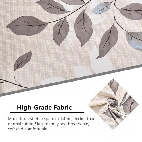 NILUOH Wingback Chair Slipcover 2 Pieces, Stretch Spandex Wingback Chair Covers Washable Slipcover for Wingback Armchairs Non-Slip Furniture Protector with Elastic Bottom for Living Room - color: Flowers