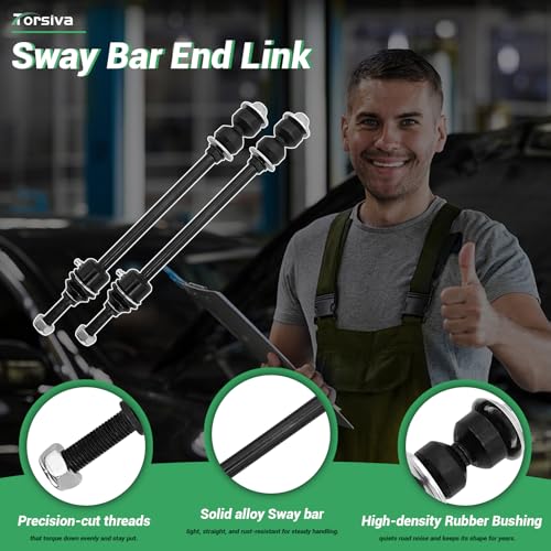 2PCS Front Stabilizer Sway Bar End Links Fit for Compatible with Dodge 2002 2003 2004 2005 Ram 1500 4WD #OE K7422 - size: K7422 X2