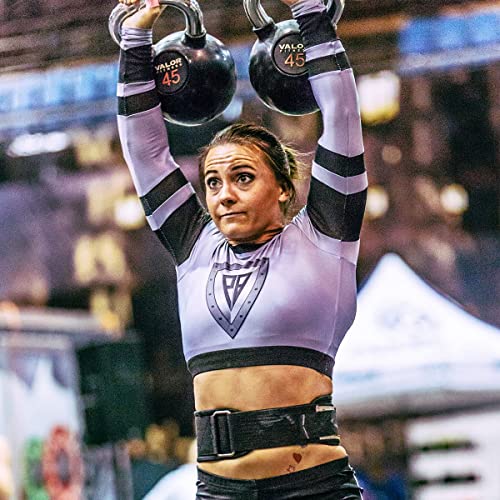Valor Fitness Chrome Kettlebells – Solid Cast Iron Kettlebell with Chrome Finish, Strength Training Weight for Swings, Squats, Cleans & Home Gym Workouts - size: 40.0 Pounds