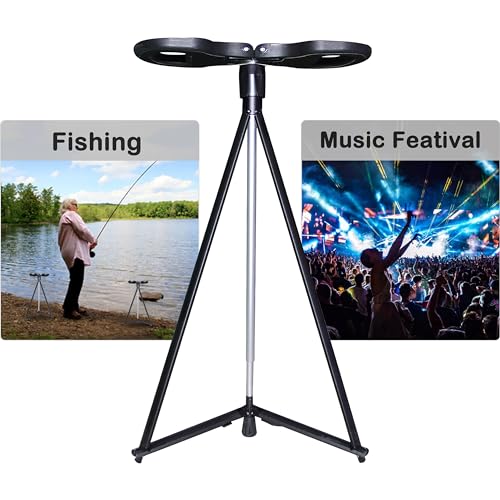 Cane with Seat 2-in-1 Portable Walking Stick with Seat for Men & Women Folding Lightweight Sturdy Tripod Cane Foldable Stool Mobility Aid Crutch Chair with Travel Bag for Elderly, Seniors & Handicap - color: New Dark Black