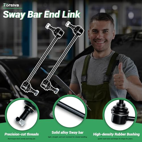 2PCS Front Stabilizer Sway Bar End Links Fit for Buick 2018-2019 Regal Sportback/Regal TourX, 2017 2018 2019 LaCrosse, for Chevrolet 2016 2017 2018 2019 2020 Malibu K750904 K750905 - size: K750904 K750905