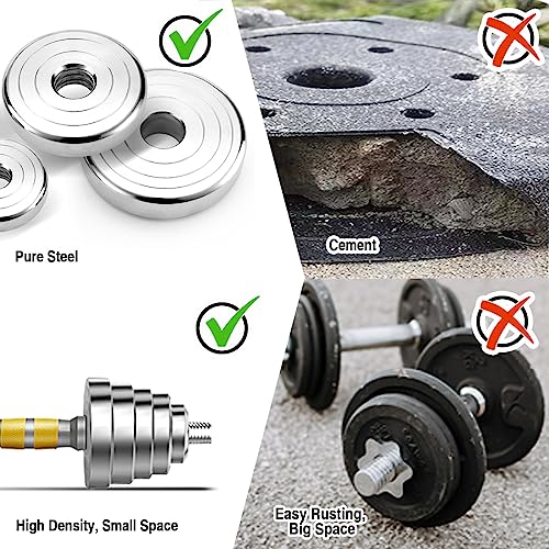 PHOEROS Adjustable Dumbbell Set - 44/66/88 LBS weights set, Dumbbell Barbell 3 in 1, Steel Dumbbells Pair with Connecting Rod for Adults Women Men Fitness Workout, Home Gym Exercise Training Equipment - color: 66lbs