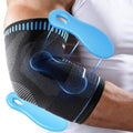 AGPTEK Elbow Compression Sleeve with 2 Gel Pads, Pain Relief Elbow Brace Tendonitis and Tennis Golfer's Elbow, Breathable Arm Sleeve Support for Tennis, Golf, Basketball, Weightlifting, M - size: M