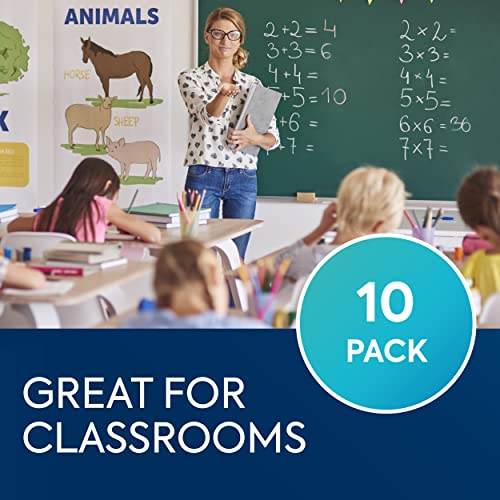 Bouncyband Wiggle Wobble Chair Feet, 10-Pack – Transform a Standard School Chair into a Wobble Chair – Chair Feet for Classroom Help Improve Concentration and Calm Children Aged 3+ - size: 10 Pack