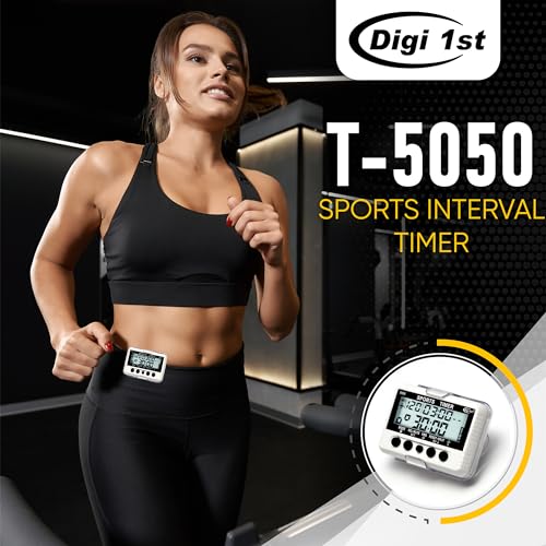 T-5050 Sports Interval Timer with Pacer, Stopwatch, and Clock
