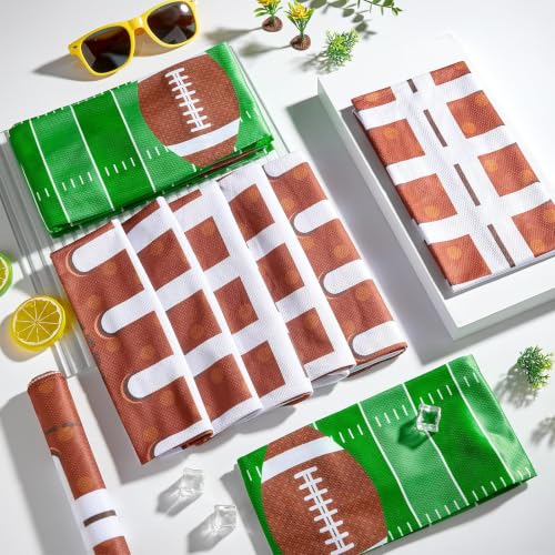 30Pcs Football Cooling Towels for Neck and Face 40 x 12 Inch Football Sports Team Gifts Workout Ice Towel for Gym Sweat Microfiber Breathable Chilly Bulk Neck Wraps for Athletes Camping Travel Yoga - style: Football