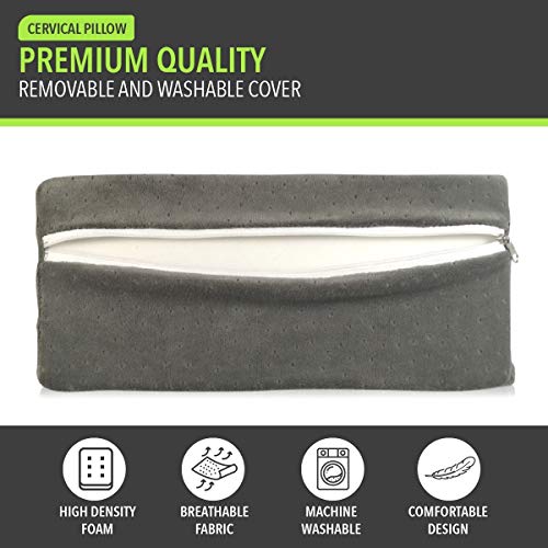 Lumia Wellness Cervical Wedge Pillow - Tension Muscle Relief & Relaxer, Contoured Support for Neck & Shoulder