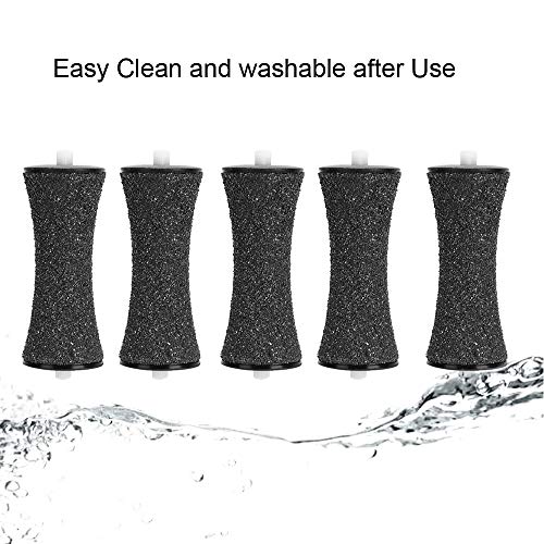 GOMINYUF 6 Pack Replacement Roller for Amope Pedi Foot File, Upgrade Concave Shape Roller for Cracked Heel-Extra Coarse