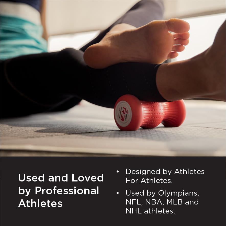 ROLL Recovery R3 (Onyx Black) - Orthopedic Foot & Plantar Fascia Massage Roller - color: Onyx Black