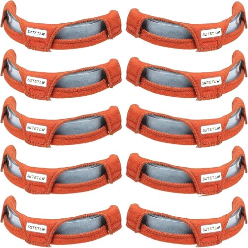 10Pcs Hard Hat Sweatband Washable Cotton Hardhat Liner Reusable Hardhat Accessories Air Cushion Sweatband - color: orange 10pcs