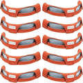 10Pcs Hard Hat Sweatband Washable Cotton Hardhat Liner Reusable Hardhat Accessories Air Cushion Sweatband - color: orange 10pcs