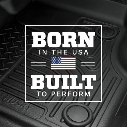 Husky Liners Weatherbeater Floor Mats | Fits 1999-2007 Ford F-250/F-350 (All Cab Sizes) Without Manual Shifter | Front Row, 2-pc Black - 13481