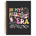 Phlebotomy Phlebotomist Gifts Spiral Notebook 5.5x8.3 in, Groovy Pink Phlebotomy Nurse Hardcover Notebook Journal Gifts for Work Women - color: Phlebotomy Phlebotomist Gifts