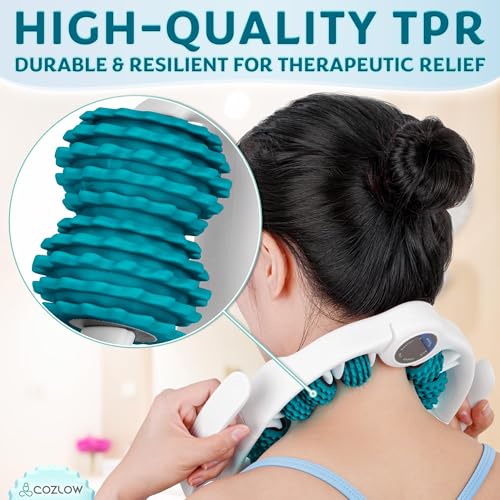 COZLOW Cellulite Massage Roller - Green - Anti-Cellulite Massager with Detachable Roller Handles for Thighs, Legs & Buttocks - Fascia Massage Tool for Lymphatic Drainage & Deep Tissue Therapy - color: Green