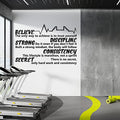 Gym Wall Decals with Nice Fonts of Custom Text for Wall and Windows - Custom Vinyl Lettering Decal with Your Text and Heart Line - Create Own Custom Window Decal - color: Dec 18