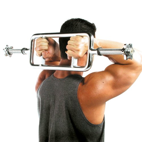CAP Barbell Standard Threaded 34" Triceps Bar | Multiple Options - color: Chrome