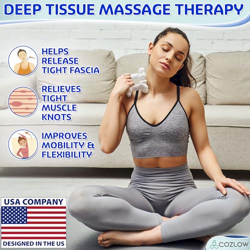 Fascia Massage Tool for Trigger Point Pain Relief - Myofascial Release Massager for Reduced Cellulite Appearance & Tight Muscle Knots - Deep Tissue Massage Nodes for Neck, Shoulder & Legs - color: Blue - Style C