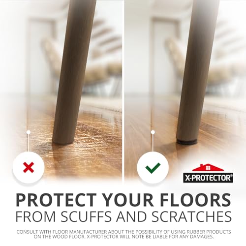 Non Slip Furniture Pads 36 pcs 1" X-Protector - Premium Furniture Grippers - Self-Adhesive Rubber Feet Furniture Feet - Ideal Non Skid Furniture Pad Floor Protectors - Keep Furniture in Place! - size: 1 inch 36 Round