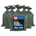 Sandbaggy - Heavy Duty Empty Sandbags For Flooding (14" X 26") - Poly Sand Bags - Flood Barrier, Weight, Construction, Earth Bag Homes - Reusable, UV Resistant - Tie Strings Attached (100 Bags) - size: 100 Count (Pack of 1)