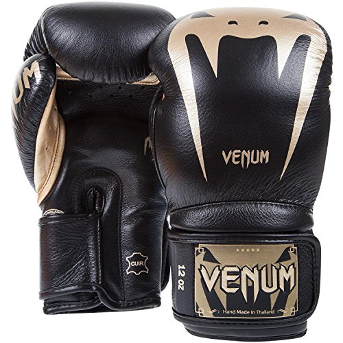 Venum Giant 3.0 Boxing Gloves - Nappa Leather - color: Black/Gold, size: 14 oz