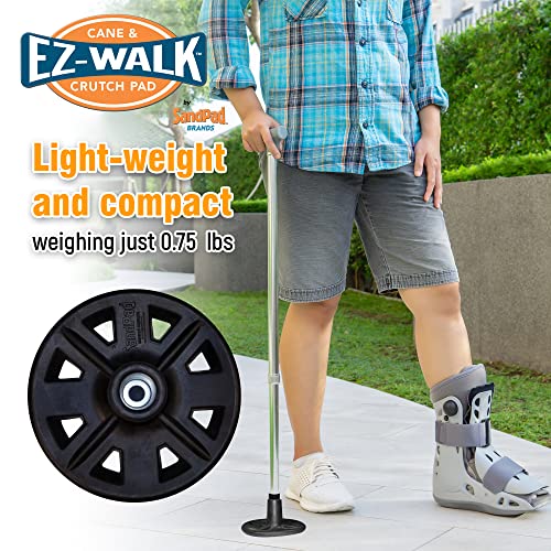 EZ-Walk/SandPad™ LandPad All Terrain Stabilizer Cane Tip by American Ventures Ltd. (Single Pack) - size: Single Pack w/Tape Adapter (Canes Only)