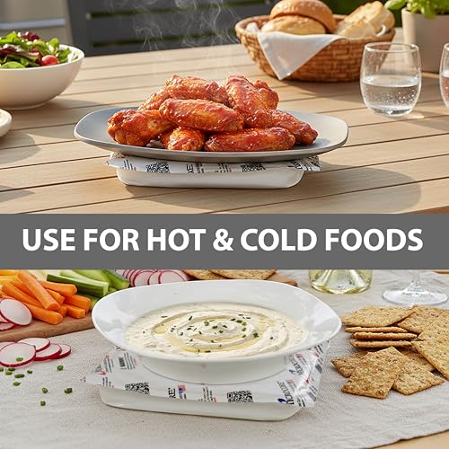 Vesture Microcore Reusable Hot & Cold Pack - 5x7 Inch - For Food or Body | Microwave & Freezer Safe - Non-Toxic - For Targeted Pain Relief, Injury Therapy, Lunchboxes, Small Coolers & Travel