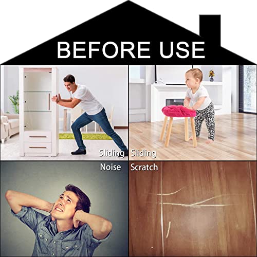 Yelanon Non Slip Furniture Pads -32pcs 1.5" Grippers Hardwood Floors, Non Skid for Furniture Legs,Self Adhesive Rubber Furniture Feet, Anti Slide Furniture Floors Protectors for Keep Couch Stoppers - size: 32pcs 1.5" Square