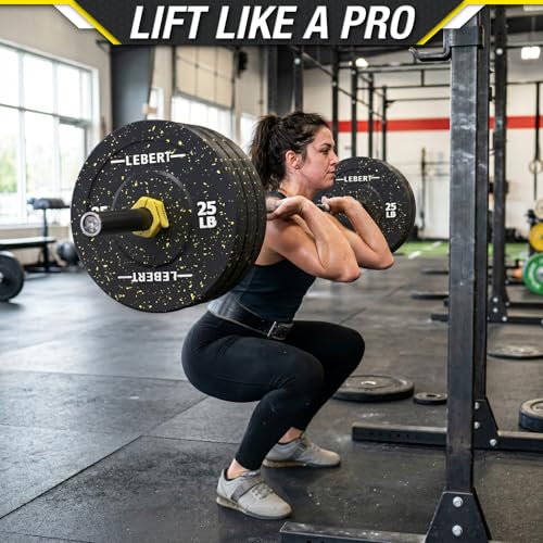 Lebert Magnetic Barbell Collars Yellow – 2" Olympic Clips - color: Yellow