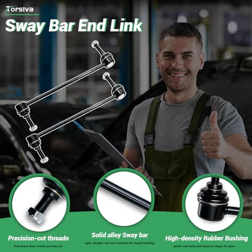 2PCS Front Stabilizer Sway Bar End Links Fit for Ford 2009 Flex, Compatible With Lincoln 2009 MKS #OE K750376 K750377 - size: K750376 K750377