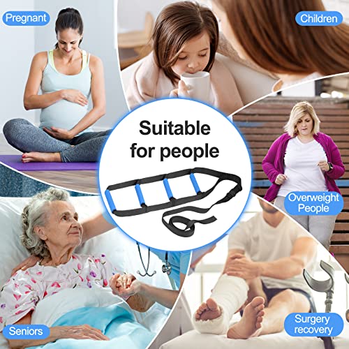 Bed Ladder Assist,Pull up Helper and Sit up Helper 4 Handle Grips,Bed Rail Assistance Devices Adjustable Length Bed Lift for Most Beds Mobility Aid for Elderly, Handicapped,Injured (95 INCHES) - size: 95 INCHES