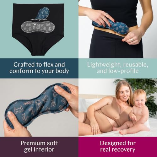 Nyssa Uterine Ice & Heat Pack – Reusable Hot & Cold Therapy for Period, Postpartum, and Endometriosis Relief - Soft, Flexible Gel Pack