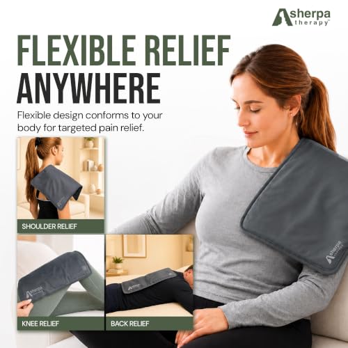 Large Hot and Cold Flexible Gel Ice Packs for Injuries Reusable, Cold Packs for Injuries Reusable Ice Packs, Soft Ice Pack for Back Cold Compress - 11.5" x 14.5" - Grey - size: Large, style: Grey