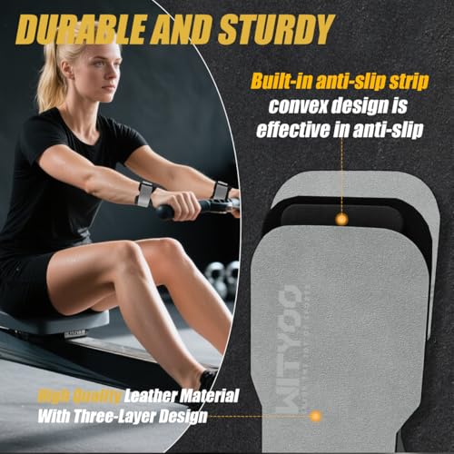 Weight Lifting Wrist Strap, Weightlifting Grip Strap for Gym Deadlifts, Powerlifting, Heavy Shrug, Pull Ups, Three Layer Leather Adjustable Training Accessory Gifts for Men Women Dad Him - color: Light gray