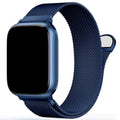 Stainless Steel Milanese Loop Compatible with Apple Watch Bands 46mm 42mm 44mm 45mm 49mm 38mm 40mm 41mm men and women, Magnetic Clasp Replacement for iWatch Ultra Series 11 10 9 8 7 SE 6 5 4 3 2 1 - color: Blue, size: 38/40/41/42mm(Series 11/10)