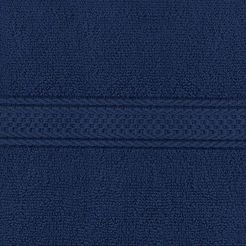 Utopia Towels 6 Pack Premium Hand Towels Set, 16 by 28 inches, 100% Ring Spun Cotton, Ultra Soft and Highly Absorbent 600GSM Towels for Bathroom, Gym, Shower, Hotel, and Spa, Navy Blue - color: Navy Blue, size: 6 Hand Towels