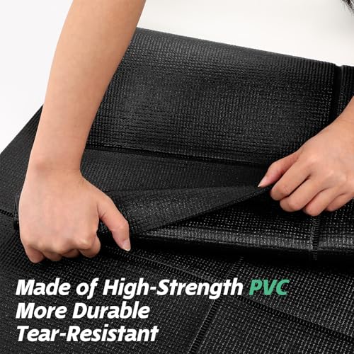 Molain Walking Pad Mat, Foldable Treadmill Mat for Hardwood Floors & Exercise Equipment- 68x24 Inch Non-Slip Gym Floor Protection, Shock Absorption for Carpet & Home Workout - size: 0.4CM