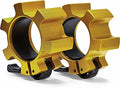 Metal Olympic Barbell Clamps 2inch Heavy Duty Exercise Collars,Weight Clips for 2" Barbell,Quick Release Weight Clamps for Weightlifting, Olympic Lifts Strength Fitness Training 1 Pair - color: Gold