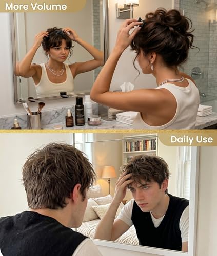 Volume Pincher Hair Volume Clip - Root Lift Volumizing Hair Clips for Men Women High Crown & Bangs, Strong Grip, Lightweight (Transparent)