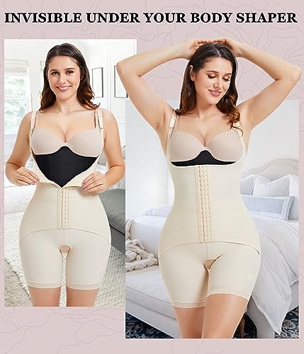 YERKOAD 360 Lipo Foam Ab Board Post Surgery Liposuction Abdominal Compression Boards Belly Wrap Lipo Recovery Waist Cincher - color: Black