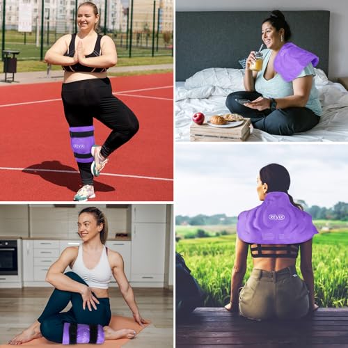 REVIX 20" XXXL Ice Pack for Knee Discomfort and Fatigue, Reusable Extra Large Cold Packs for Relaxation, Knee Replacement Surgery, ACL, Meniscus Tear with Cold Therapy, Purple - style: Purple-1 Pack