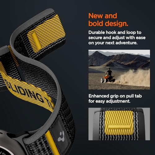 Spigen for Apple Watch Band, Compatible with Ultra 3/2/1 49mm, Series 11/10 46mm, 9/8/7 45mm, SE3/SE2/SE/6/5/4 44mm, 3/2/1 42mm - color: Active Black