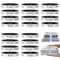 Sheet Organizers and Storage, Elastic Bed Sheet Straps Organizer Bands Linen Labels for Closet, Bedroom and Laundry Room (20Pcs-Mix) - size: 20Pcs-Mix