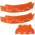 Aolamegs Safe Hard Hat Sweatband- Hard Hat Sweat Bands Washable, Hard Hat Liner Replacement, Flame Retardant Cotton Hard Hat Accessories Sweat for Welding Helmet, Construction Hats, Chainsaw Helmet - color: Orange 2PCS